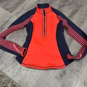 lululemon athletica orange  and Navy Sweatshirt - reversible
